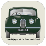 Jaguar XK120 FHC (disc wheels) 1948-54 Coaster 1